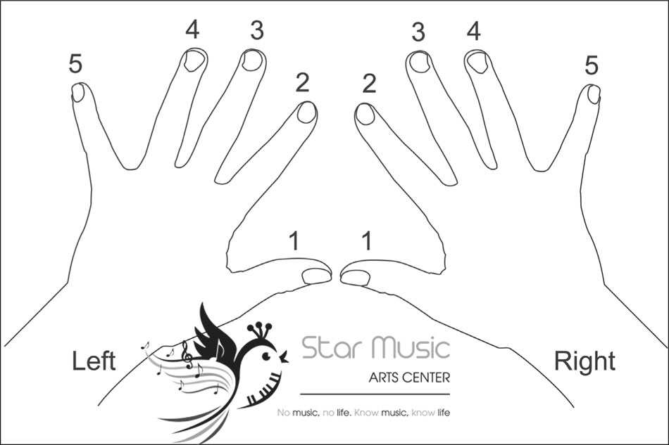 Tư thế đặt tay trên đàn piano